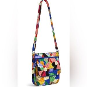 NWT Vera Bradley Women's Cotton Double Zip Mailbag Crossbody Purse